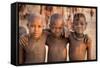 Three young Himba buddies, Opuwo, Namibia.-Wendy Kaveney-Framed Stretched Canvas
