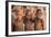 Three young Himba buddies, Opuwo, Namibia.-Wendy Kaveney-Framed Photographic Print