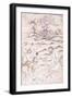 Three Young Men in a Landscape, C. Mid 17th Century (Pen and Wash on Paper)-null-Framed Giclee Print