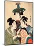 Three Young Men or Women, Between 1780 and 1806-Kitagawa Utamaro-Mounted Giclee Print