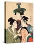 Three Young Men or Women, Between 1780 and 1806-Kitagawa Utamaro-Stretched Canvas