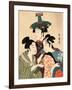 Three Young Men or Women, Between 1780 and 1806-Kitagawa Utamaro-Framed Giclee Print