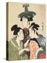 Three Young Men or Women-Kitagawa Utamaro-Stretched Canvas