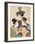 Three Young Men or Women-Kitagawa Utamaro-Framed Giclee Print