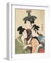 Three Young Men or Women-Kitagawa Utamaro-Framed Giclee Print