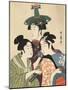 Three Young Men or Women-Kitagawa Utamaro-Mounted Giclee Print