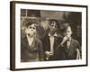 Three Young Newsboys Smoking, Saint Louis, Missouri, USA, circa 1910-Lewis Wickes Hine-Framed Photographic Print