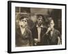 Three Young Newsboys Smoking, Saint Louis, Missouri, USA, circa 1910-Lewis Wickes Hine-Framed Photographic Print