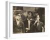 Three Young Newsboys Smoking, Saint Louis, Missouri, USA, circa 1910-Lewis Wickes Hine-Framed Photographic Print