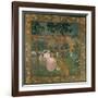 Three Young Princesses Or, in the Bois D'Amour, Design for a Tapesty, C. 1898-Maurice Denis-Framed Giclee Print