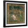 Three Young Princesses Or, in the Bois D'Amour, Design for a Tapesty, C. 1898-Maurice Denis-Framed Giclee Print