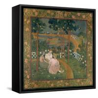 Three Young Princesses Or, in the Bois D'Amour, Design for a Tapesty, C. 1898-Maurice Denis-Framed Stretched Canvas