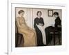 Three young women, 1895-Vilhelm Hammershoi-Framed Giclee Print