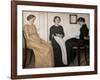 Three young women, 1895-Vilhelm Hammershoi-Framed Giclee Print