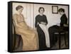 Three young women, 1895-Vilhelm Hammershoi-Framed Stretched Canvas