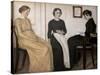 Three young women, 1895-Vilhelm Hammershoi-Stretched Canvas