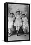 Three Young Women, Photographed in Gales Studios, Early 20th Century-null-Framed Stretched Canvas