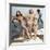 Three Young Women Wearing Bikinis Late 50's - Early 60's Colourized Document-null-Framed Photo