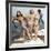 Three Young Women Wearing Bikinis Late 50's - Early 60's Colourized Document-null-Framed Photo