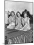 Three Young Women Winking-null-Mounted Photo