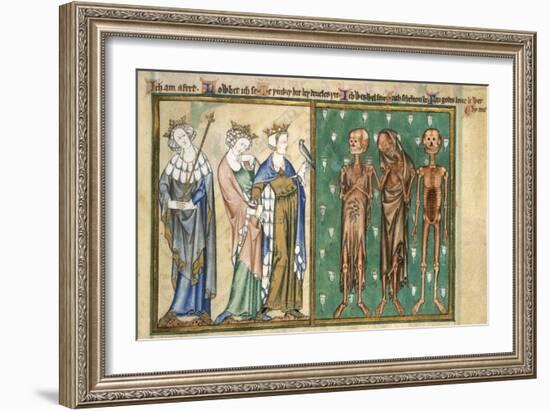 Three Youthful Kings Confronted by Three Skeletons-Madonna Master-Framed Giclee Print