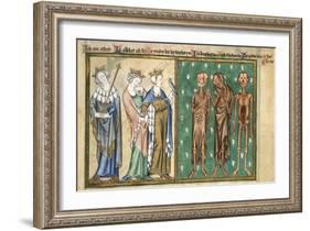 Three Youthful Kings Confronted by Three Skeletons-Madonna Master-Framed Giclee Print