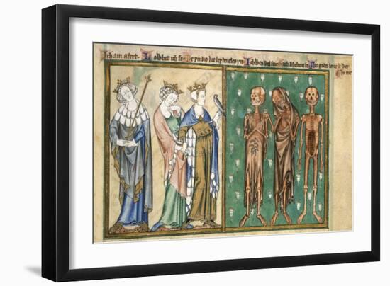 Three Youthful Kings Confronted by Three Skeletons-Madonna Master-Framed Giclee Print