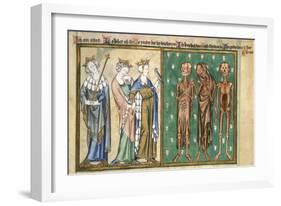 Three Youthful Kings Confronted by Three Skeletons-Madonna Master-Framed Giclee Print