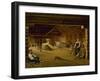 Threshing Barn, 1823-Alexei Gavrilovich Venetsianov-Framed Giclee Print