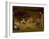 Threshing Barn, 1823-Alexei Gavrilovich Venetsianov-Framed Giclee Print