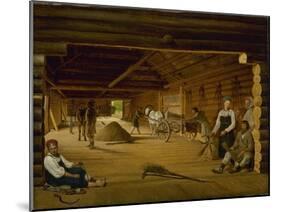 Threshing Barn, 1823-Alexei Gavrilovich Venetsianov-Mounted Giclee Print