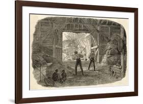 Threshing, Britain-null-Framed Premium Giclee Print