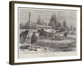 Threshing Corn in Chile-Melton Prior-Framed Giclee Print