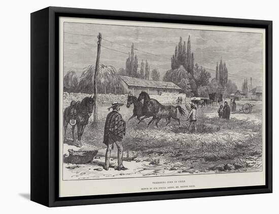 Threshing Corn in Chile-Melton Prior-Framed Stretched Canvas