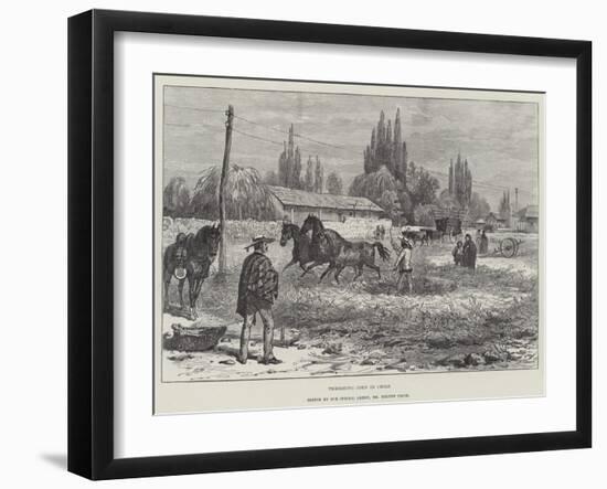 Threshing Corn in Chile-Melton Prior-Framed Giclee Print