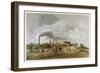 Threshing Corn (Pencil and W/C on Paper)-Peter De Wint-Framed Giclee Print