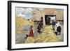 Threshing Floor, 1916-Sergei Arsenevich Vinogradov-Framed Giclee Print