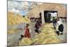 Threshing Floor, 1916-Sergei Arsenevich Vinogradov-Mounted Giclee Print