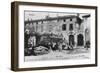 Threshing of Wheat with Steam Engine in Front of Casa Natta in Pombia-null-Framed Giclee Print