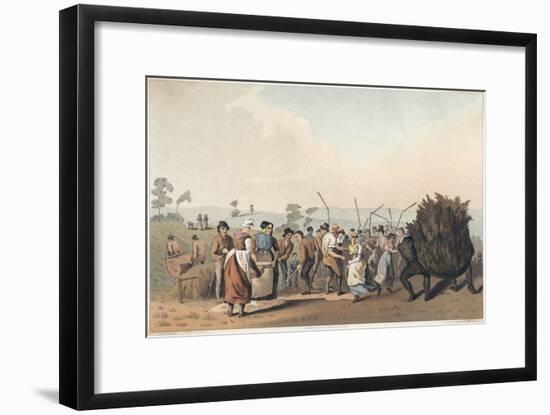 Threshing Rape-G Walker-Framed Art Print