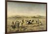 Threshing Wheat in Algeria, 1853-Adolphe Pierre Leleux-Framed Giclee Print