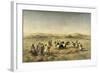 Threshing Wheat in Algeria, 1853-Adolphe Pierre Leleux-Framed Giclee Print