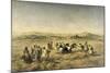 Threshing Wheat in Algeria, 1853-Adolphe Pierre Leleux-Mounted Giclee Print