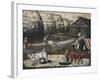 Threshing Yard. Evening (Terrain De Battage, Le Soir) Par Pirosmani (Pirosmanashvili), Niko (1862-1-Niko Pirosmanashvili-Framed Giclee Print