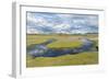 Thrift Flowering on Saltmarsh, Achnahaird Bay, Coigach and Assynt, Sutherland, Scotland, UK-Niall Benvie-Framed Photographic Print