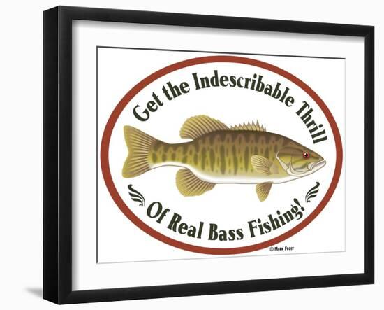 Thrill of Bass Fishing-Mark Frost-Framed Giclee Print