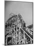 Thrill Seekers at the Top of the Cyclone Roller Coaster at Coney Island Amusement Park-Marie Hansen-Mounted Premium Photographic Print