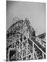 Thrill Seekers at the Top of the Cyclone Roller Coaster at Coney Island Amusement Park-Marie Hansen-Mounted Photographic Print