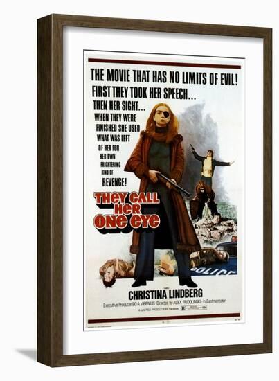 Thriller: A Cruel Picture, Christina Lindberg, 1974-null-Framed Art Print