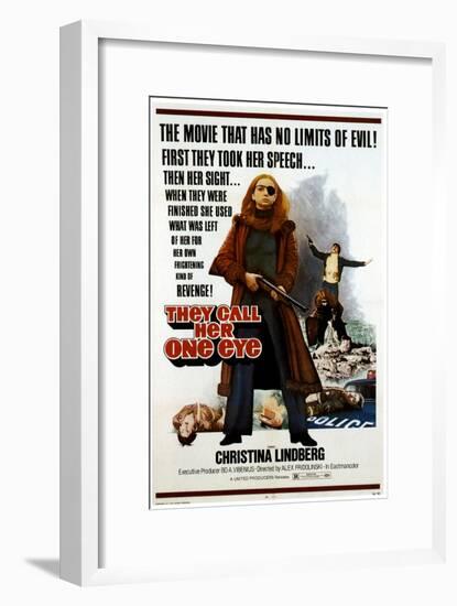 Thriller: A Cruel Picture, Christina Lindberg, 1974-null-Framed Art Print